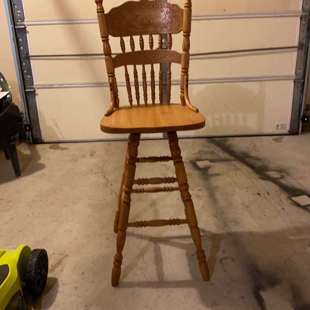 Antique Furniture high Stool chair